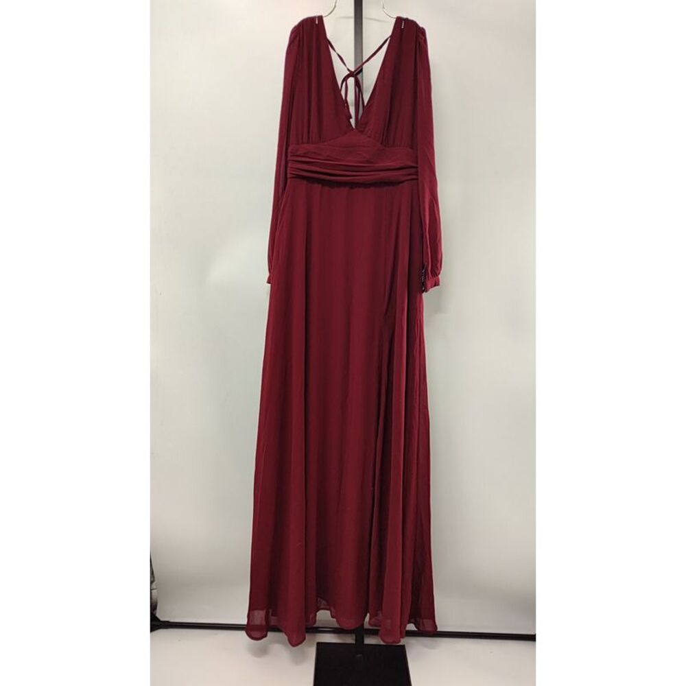 Lulu's Burgundy Maxi Dress